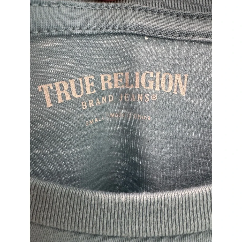 True‎ Religion Men's size Small t-shirt, blue